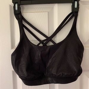 Lululemon faux leather sports bra8